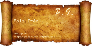 Polz Irén névjegykártya